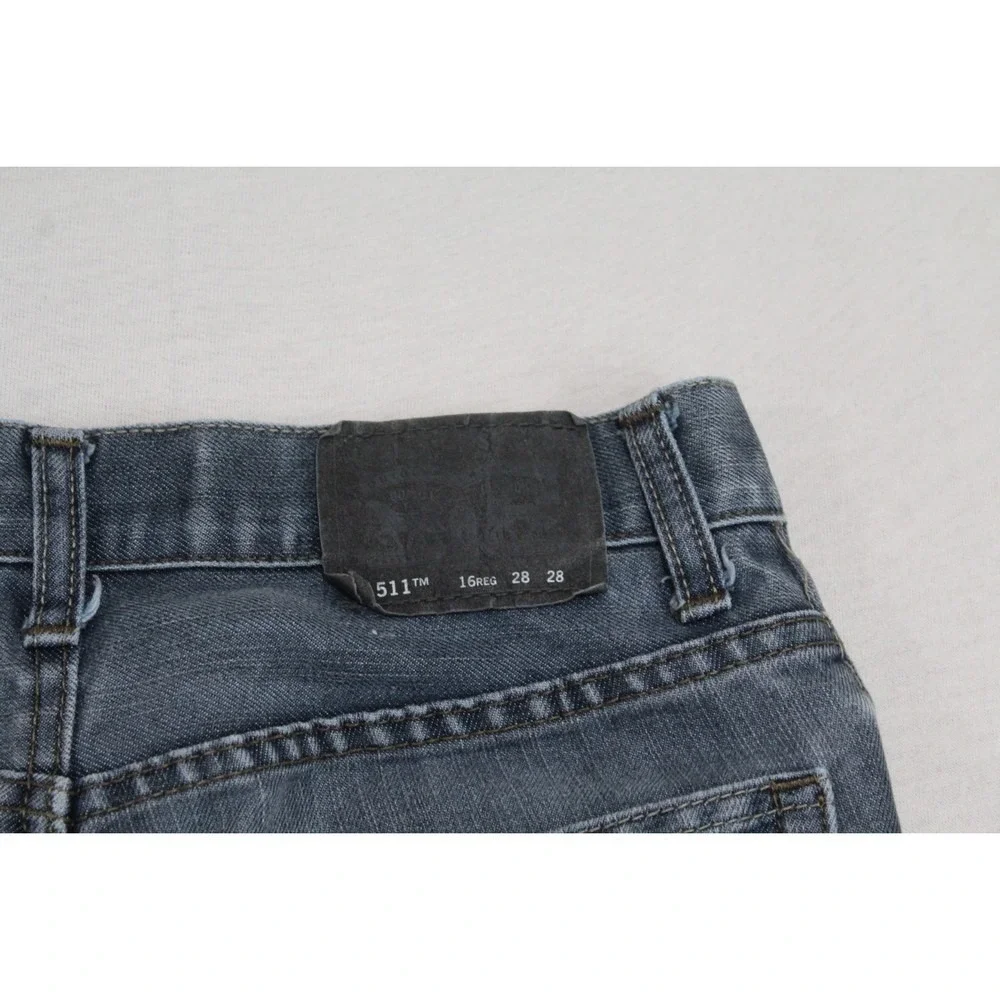Levi's 511 Boy Jeans Slim Casual Denim Size 16